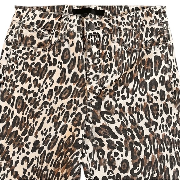 Like New Joe's Jeans The Charlie High Rise Skinny Ankle Animal Print Size 27 - Picture 3 of 9